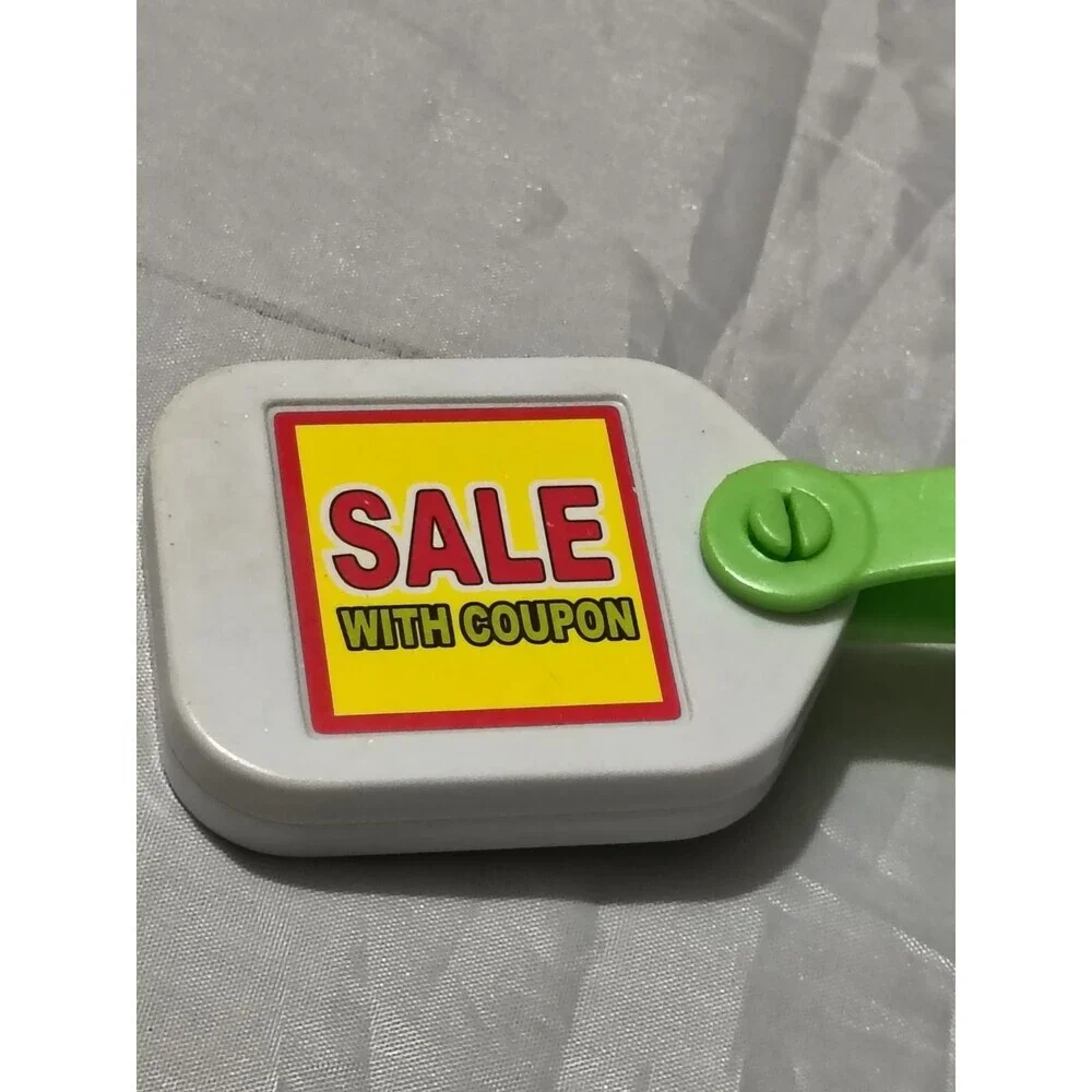 Leap Frog Grocery Store Shopping Cart Food Replacement Sale Tag Vintage 2003